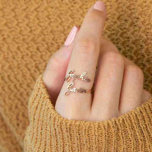 Adjustable Name Ring: Personalized Jewelry for Every Style