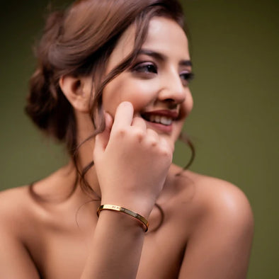 Engraved Cuff Bangle