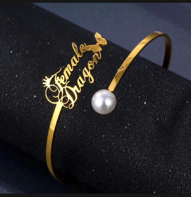 Butterfly Name Bangle