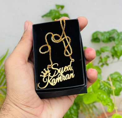 Crown Style Name Nacklace