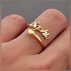 Adjustable Stylish Name Ring